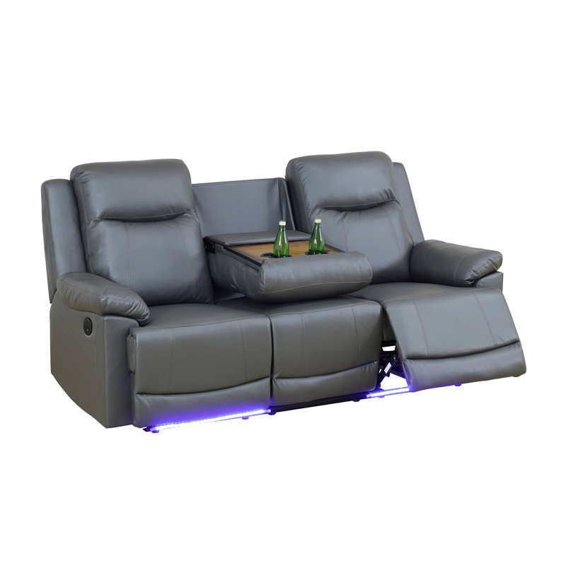 Wrought Studio™ Iszak 3 Piece Faux Leather Power Reclining Living